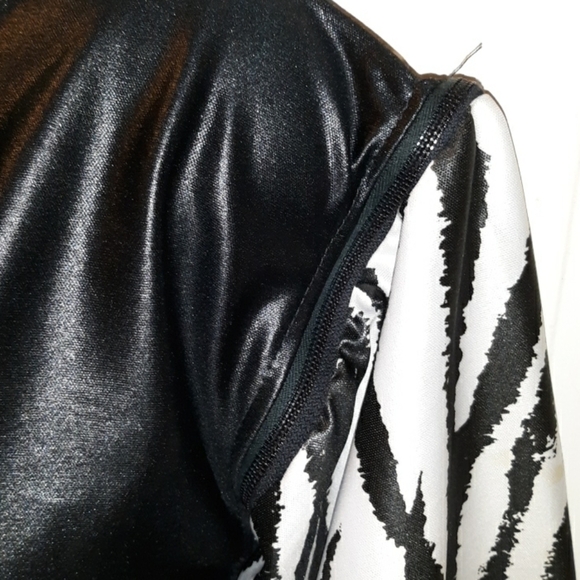 Vintage 1980s rockabilly zebra sleeves - Picture 2 of 5